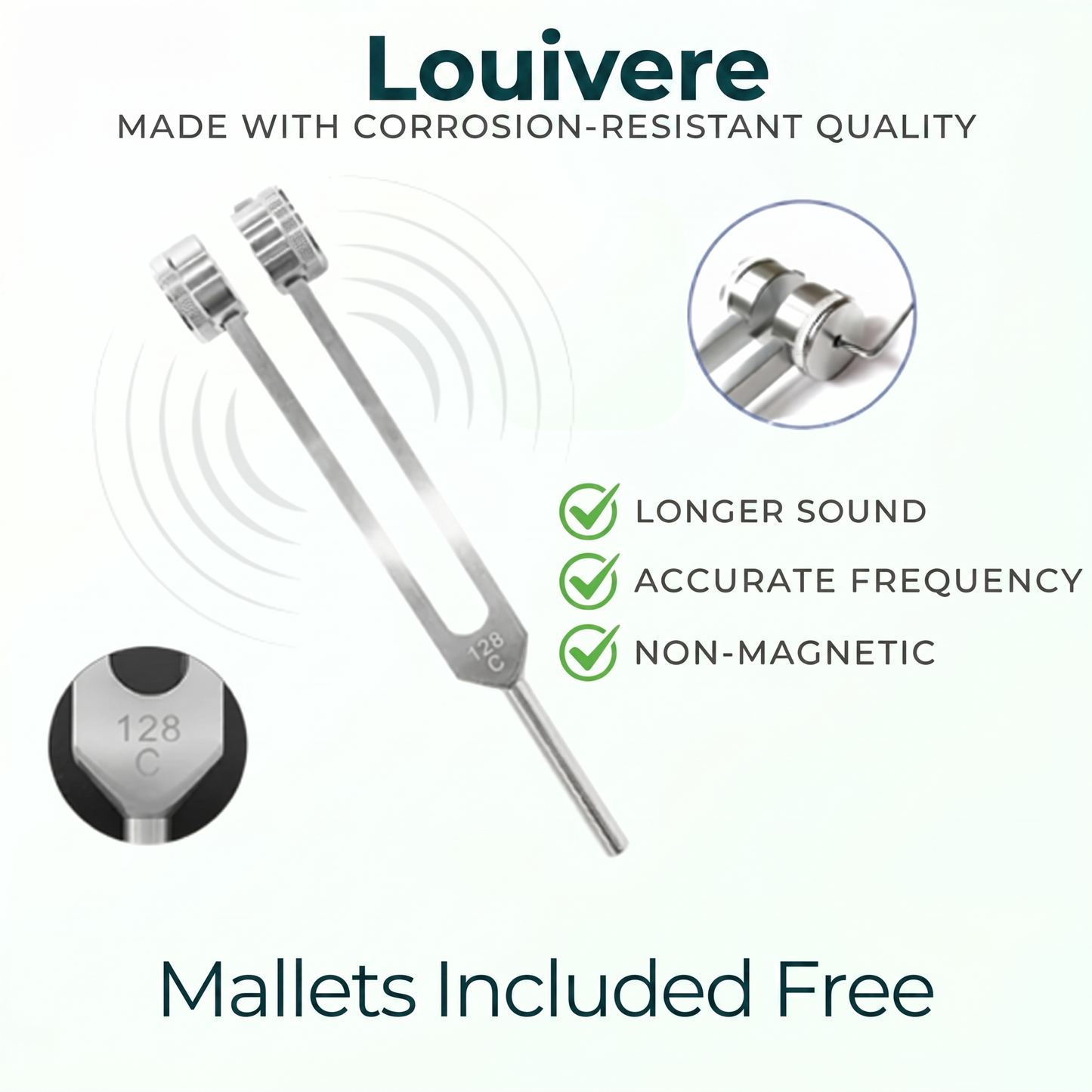 Serenelle 128Hz Tuning Fork